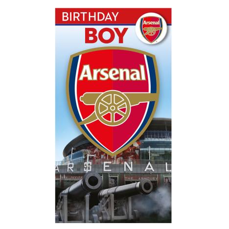 Birthday Boy Arsenal Birthday Card with Badge £2.69